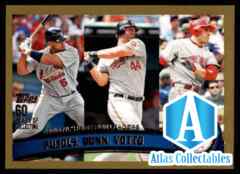 2011 Topps Gold Pujols, Dunn, Votto #318 League Leaders